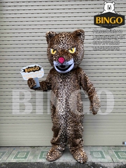 Mascot con báo Troll xe