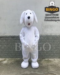 Đặt Thuê Mascot Con Chó Trắng