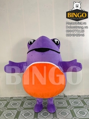 Mascot ếch tím Ofi