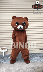 Mascot Gấu Brown Lấy Mặt Vui