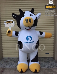 Mascot Hơi Con Bò Lothamilk