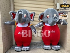 Mascot hơi con voi đỏ