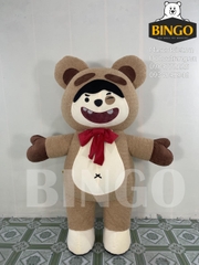 Mascot hơi gấu hạt dẻ Mascot hơi gấu hạt dẻ
