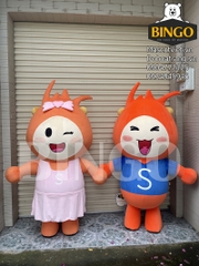 Mascot hơi linh vật Shopee.