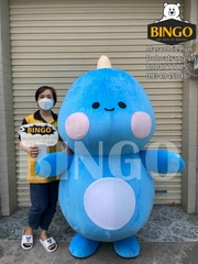 Mascot khủng long xanh