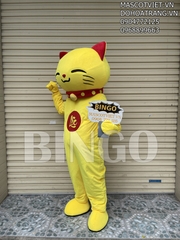 Mascot mèo thần tài