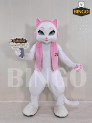 Mascot mèo Vbox kids