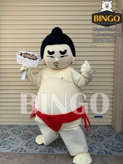 Mascot Sumo quần đỏ