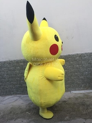 Mascot Pikachu vàng đứng