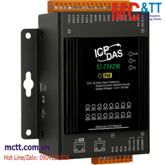 Module Ethernet OPC UA + MQTT 16 kênh đầu ra số DO ICP DAS U-7542M CR