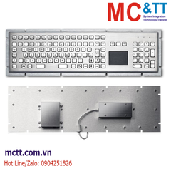 Bàn phím công nghiệp thép không gỉ với Touchpad, IP65, 106 keys Davo D-8605T