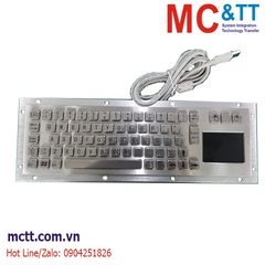 Bàn phím công nghiệp thép không gỉ với Touchpad, IP65, 68 keys Davo D-8635T-M