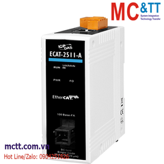 Bộ chuyển đổi EtherCAT sang Quang (1 sợi, Single Mode TX 1310 nm, RX 1550 nm, SC, 15KM) ICP DAS ECAT-2511-A CR