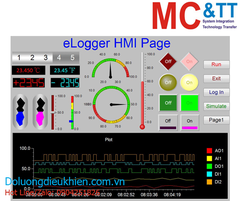 Phần mềm SCADA thiết kế HMI, Web HMI, Data Logger (PAC) ICP DAS eLogger