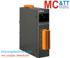 Module 2 cổng Ethernet Modbus TCP & MQTT lưu trữ dữ liệu Data Logger 4 kênh AI ICP DAS ET-2217CI-4 CR