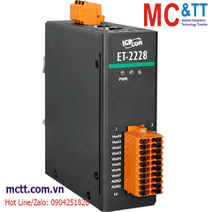 Module 2 cổng Ethernet Modbus TCP & MQTT 8 kênh AO ICP DAS ET-2228 CR
