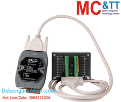 Module Ethernet Modbus TCP 10 kênh AI Thermocouple + 6 kênh DO ICP DAS ET-7018Z/S2 CR