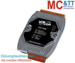 Module Ethernet Modbus TCP 6 kênh DI+6 kênh đầu ra Relay ICP DAS ET-7060 CR