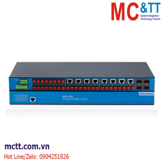 Switch công nghiệp IEC 61850 quản lý 24 cổng quang + 4 cổng Gigabit SFP 3onedata MES5000-4GS-24F