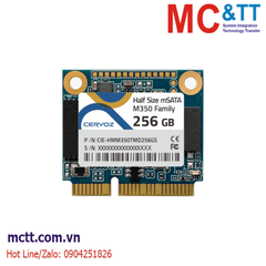 Ổ cứng SSD công nghiệp Half Size mSATA 4GB, 8GB, 16GB, 32GB, 64GB, 128GB, 256GB SATA III MLC Cervoz M350