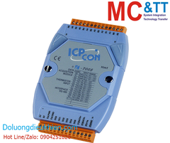 Module RS-485 DCON 8 kênh đầu vào nhiệt Thermistor + 6 kênh đầu ra số DO ICP DAS I-7005 CR