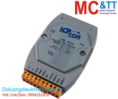Module RS-485 DCON 1 kênh đầu vào tương tự AI+ 2 kênh DO + 1 kênh DI ICP DAS I-7012-G CR