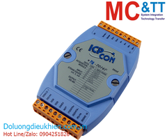 Module RS-485 DCON 1 kênh đầu vào tương tự (Strain Gauge, 6 Wires) + 4 kênh DO + 1 kênh DI ICP DAS I-7016P CR