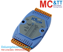 Module RS-485 DCON 8 kênh đầu vào tương tự AI (Dòng điện, điện áp, cặp nhiệt) ICP DAS I-7018-G CR