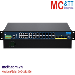 Switch công nghiệp quản lý Layer 3 với 12 cổng Gigabit Ethernet + 4 cổng 10Gb SFP + 12 cổng Gigabit SFP 3Onedata ICS5400PTP-12GT12GS4XS