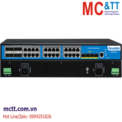 Switch công nghiệp quản lý Layer 3 16 cổng Gigabit Ethernet + 4 cổng quang 10Gb SFP + 8 cổng Combo Gigabit SFP 3Onedata ICS5028G-4XGS-8GC