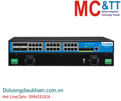 Switch công nghiệp quản lý Layer 3 16 cổng Gigabit Ethernet + 4 cổng 10Gigabit SFP + 8 cổng Combo Gigabit SFP 3Onedata ICS5428-16GT8GC4XS-2P48