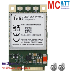 Card Mini PCIe LTE (4G) ICP DAS LE910C4-WWXD CR
