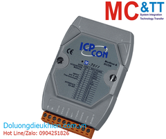 Module RS-485 Modbus RTU 1 kênh đầu vào tương tự (Dòng, áp, cặp nhiệt)+2 kênh DO+1 kênh DI ICP DAS M-7011-G CR