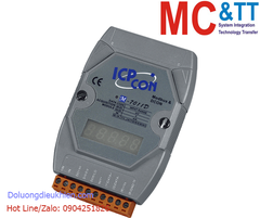 Module RS-485 Modbus RTU 1 kênh đầu vào tương tự (Dòng, áp, cặp nhiệt)+2 kênh DO+1 kênh DI ICP DAS M-7011D-G CR