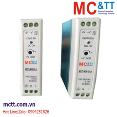 Bộ đổi nguồn Din-Rail 220VAC sang 12VDC 20W MCTT-MDR-20-12