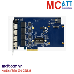 Card Pciex4 4 cổng Gigabit Ethernet Cervoz MEC-LAN-P004
