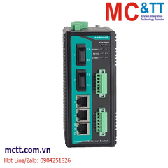 Switch công nghiệp quản lý 3 cổng Ethernet + 2 cổng quang + 2 cổng CAN Maiwe MIEN5205C-2F-2CAN