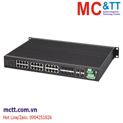 Switch công nghiệp Layer 2 với 4 cổng 10Gb SFP+ 8 cổng Gigabit Combo + 16 cổng Gigabit Ethernet Maiwe MISCOM7028GX-4XGF-8GC-16GT