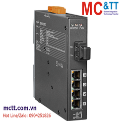 Switch công nghiệp 4 cổng PoE Ethernet + 1 cổng Quang (Dual Fiber, Multi Mode, SC, 2KM) ICP DAS NSM-205PFC CR