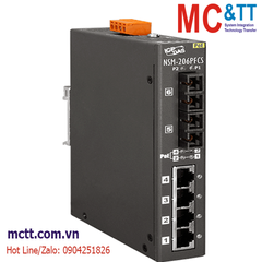 Switch công nghiệp 4 cổng PoE Ethernet + 2 cổng Quang (Dual Fiber, Single Mode, SC, 30KM) ICP DAS NSM-206PFCS CR