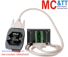 Module PoE Ethernet Modbus TCP 10 kênh AI Thermocouple + 6 kênh DO ICP DAS PET-7019Z/S2 CR