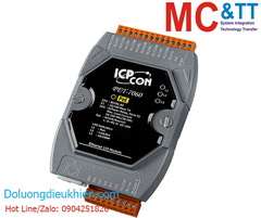 Module PoE Ethernet Modbus TCP 6 kênh DI+6 kênh đầu ra Relay ICP DAS PET-7060 CR