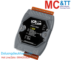 Module PoE Ethernet Modbus TCP 6 kênh DI+6 kênh đầu ra Relay ICP DAS PET-7065 CR