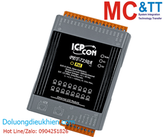 Module 2 cổng PoE Ethernet Modbus TCP 12 kênh DI + 6 kênh DO ICP DAS PET-7250A CR