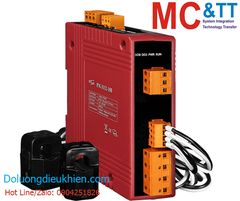 Thiết bị đo điện thông minh 1 pha 1P2W-2CT 60A RS-485 Modbus RTU ICP DAS PM-3112-100 CR