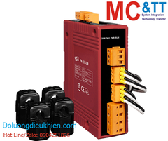 Thiết bị đo điện thông minh 1 pha 1P4W-4CT 60A RS-485 Modbus RTU ICP DAS PM-3114-100 CR