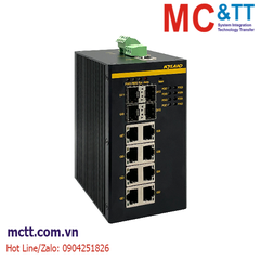 Switch PoE công nghiệp quản lý 4 cổng Gigabit SFP + 8 cổng Gigabit PoE Kyland SICOM3000S