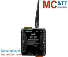 Bộ điều khiển cảnh báo tin nhắn SMS/Voice 3G + 1 cổng RS-485 + 2 cổng RS-232 Modbus ICP DAS SMS-531 CR
