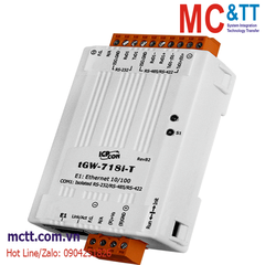 Bộ chuyển đổi Modbus Gateway 1 cổng RS-232/422/485 sang Ethernet ICP DAS tGW-718i-T CR