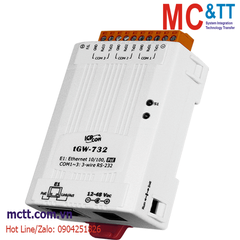 Bộ chuyển đổi Modbus Gateway 3 cổng RS-232 sang Ethernet ICP DAS tGW-732 CR